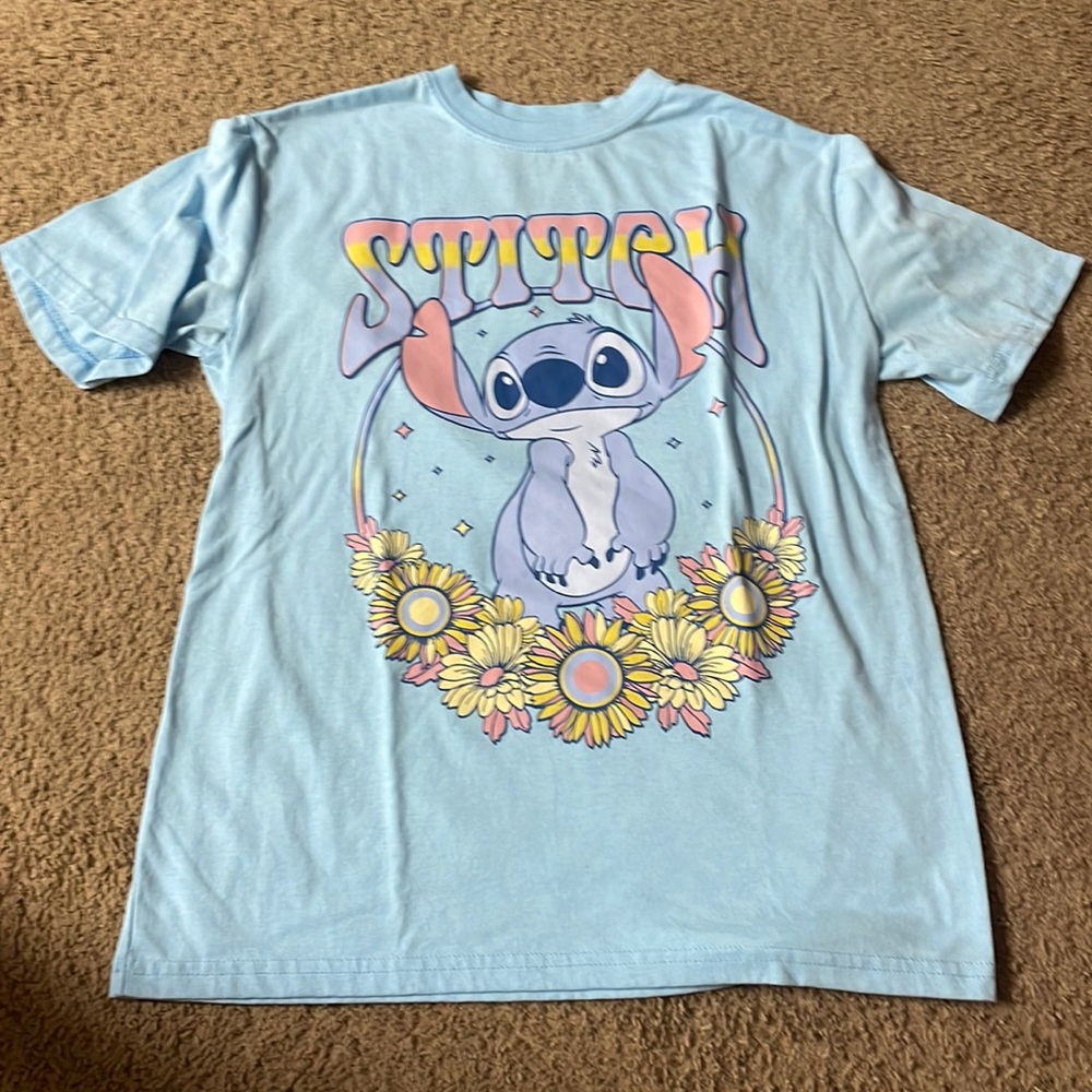 Light blue Stitch t shirt